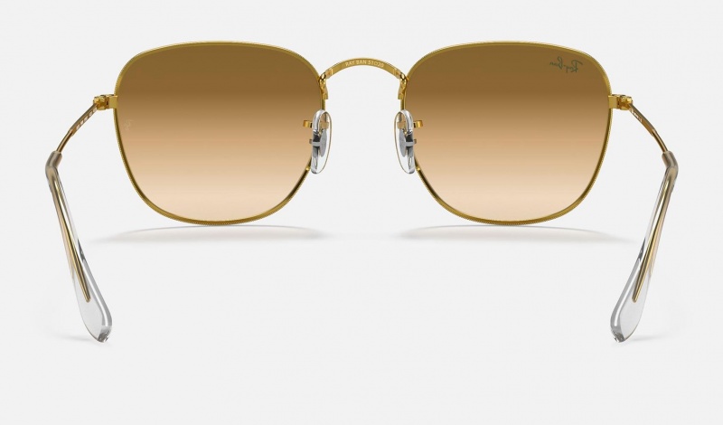 Ray Ban Frank Legend Gold Men's Sunglasses Brown | 27389-VPBS