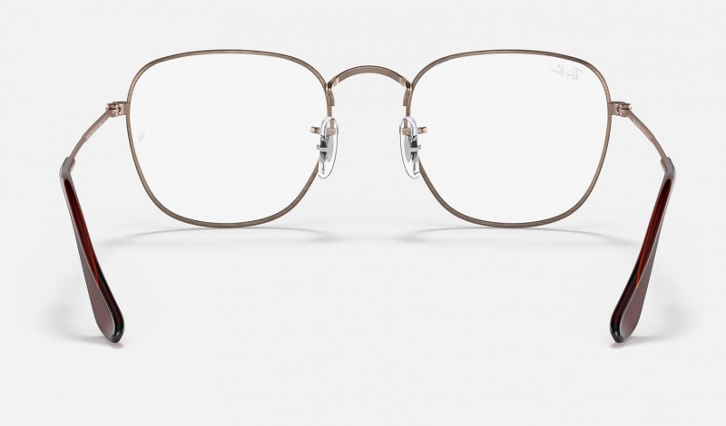 Ray Ban Frank Optics Men's Eyeglasses Brown | 39120-HAKO