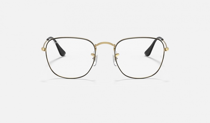 Ray Ban Frank Optics Men's Eyeglasses Gold | 24035-MJOK