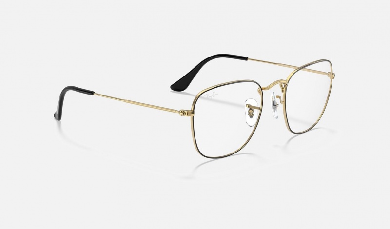 Ray Ban Frank Optics Men's Eyeglasses Gold | 24035-MJOK