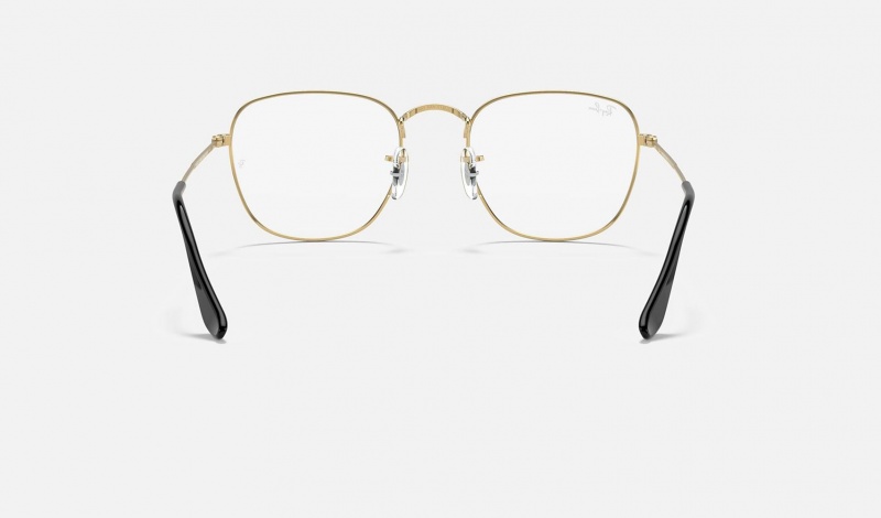 Ray Ban Frank Optics Men's Eyeglasses Gold | 24035-MJOK