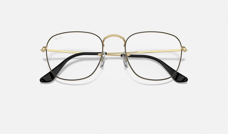 Ray Ban Frank Optics Men's Eyeglasses Gold | 24035-MJOK