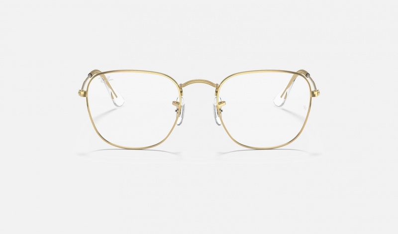 Ray Ban Frank Optics Men's Eyeglasses Gold | 84231-VFEQ