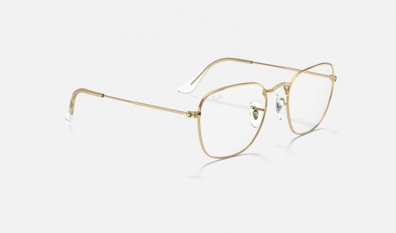 Ray Ban Frank Optics Men's Eyeglasses Gold | 84231-VFEQ