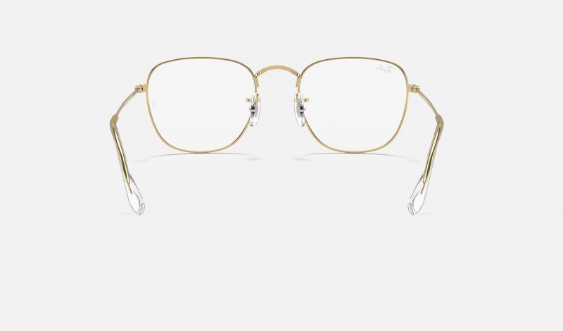 Ray Ban Frank Optics Men's Eyeglasses Gold | 84231-VFEQ