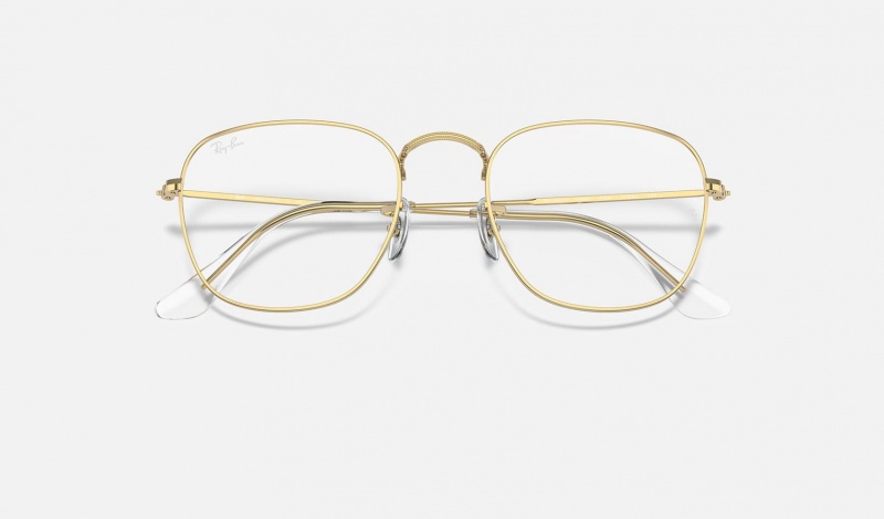 Ray Ban Frank Optics Men's Eyeglasses Gold | 84231-VFEQ