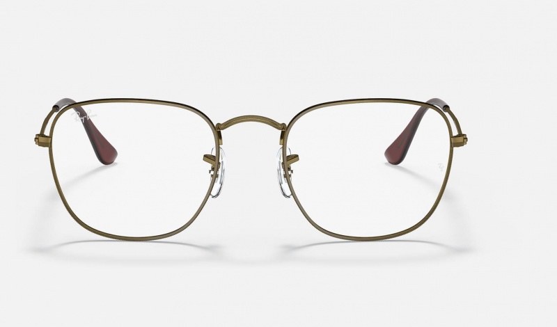 Ray Ban Frank Optics Men's Eyeglasses Gold | 21036-VSIU