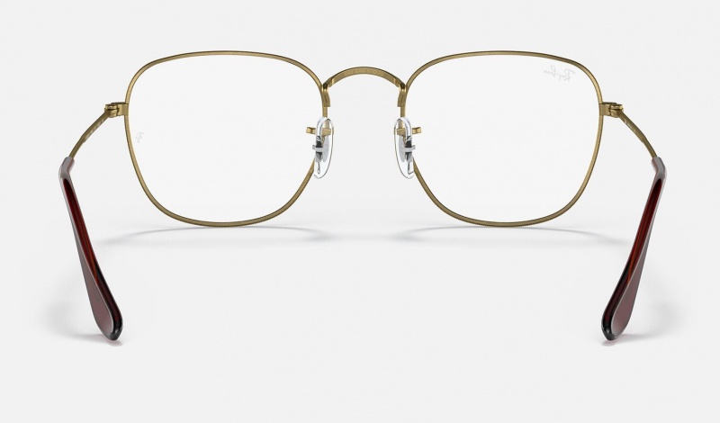 Ray Ban Frank Optics Men's Eyeglasses Gold | 21036-VSIU