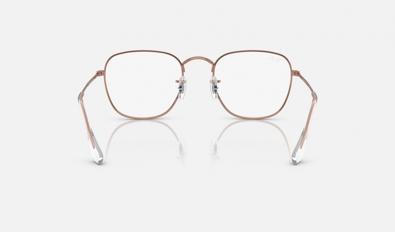 Ray Ban Frank Optics Rose Gold Women's Eyeglasses Gold | 81956-EXYP