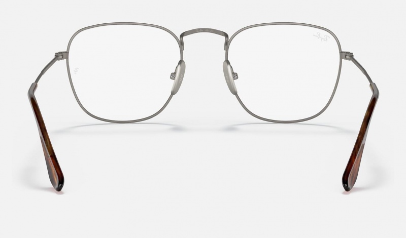 Ray Ban Frank Titanium Optics Men's Eyeglasses Grey | 04158-CFMR