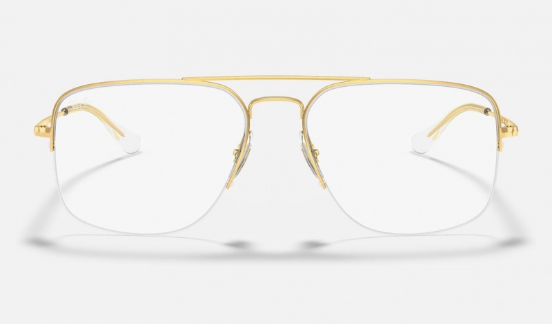 Ray Ban General Gaze Optics Men's Eyeglasses Gold | 26195-JEAD