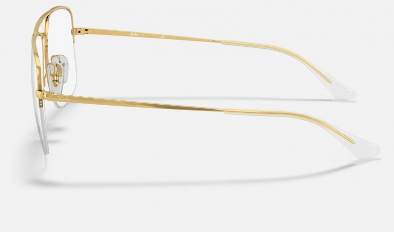 Ray Ban General Gaze Optics Men's Eyeglasses Gold | 26195-JEAD