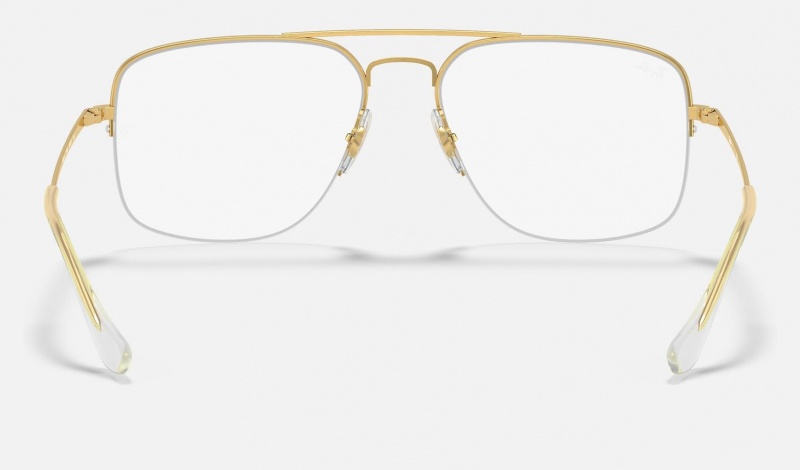 Ray Ban General Gaze Optics Men's Eyeglasses Gold | 26195-JEAD