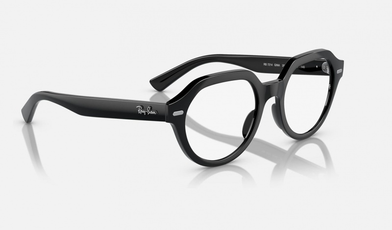 Ray Ban Gina Optics Women's Eyeglasses Black | 29410-VOKQ