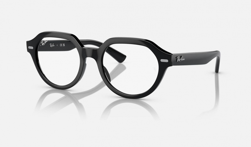 Ray Ban Gina Optics Women\'s Eyeglasses Black | 29410-VOKQ