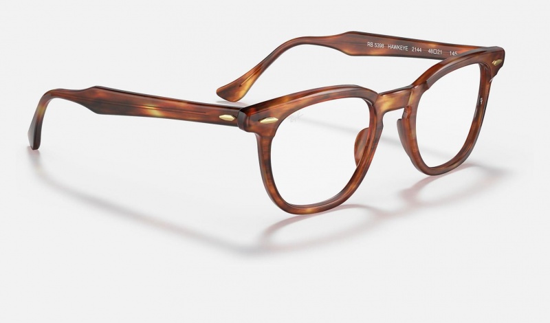 Ray Ban Hawkeye Optics Women's Eyeglasses Brown | 84395-ULRB