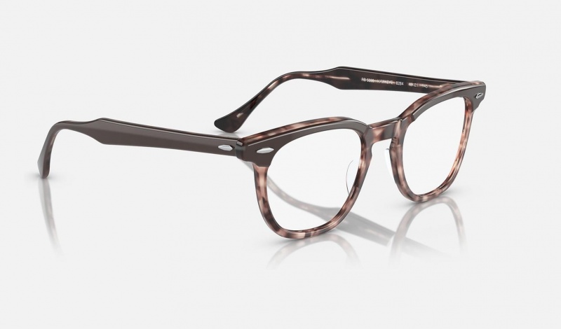 Ray Ban Hawkeye Optics Women's Eyeglasses Brown | 17492-RBHK