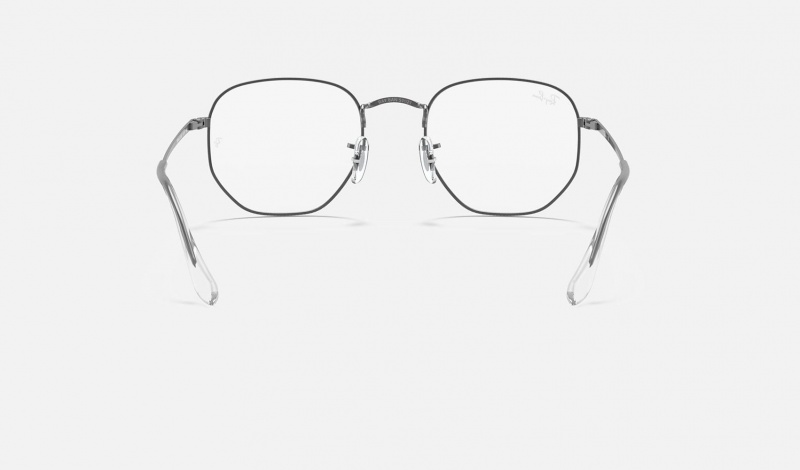 Ray Ban Hexagonal Optics Men's Eyeglasses Grey | 02931-FWDM