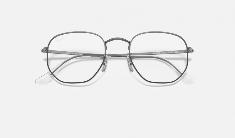 Ray Ban Hexagonal Optics Men's Eyeglasses Grey | 02931-FWDM