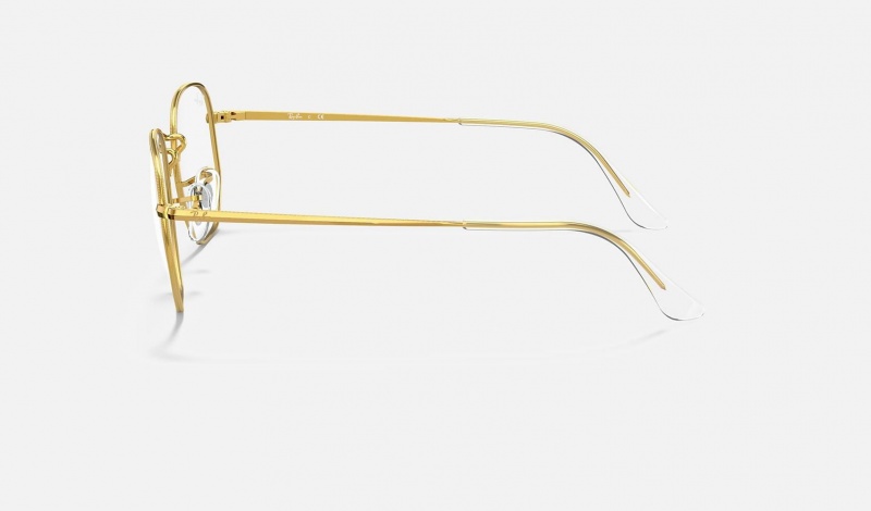 Ray Ban Hexagonal Optics Men's Eyeglasses Gold | 75093-MYPL