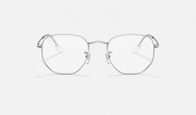 Ray Ban Hexagonal Optics Women's Eyeglasses Silver | 59078-QKBZ