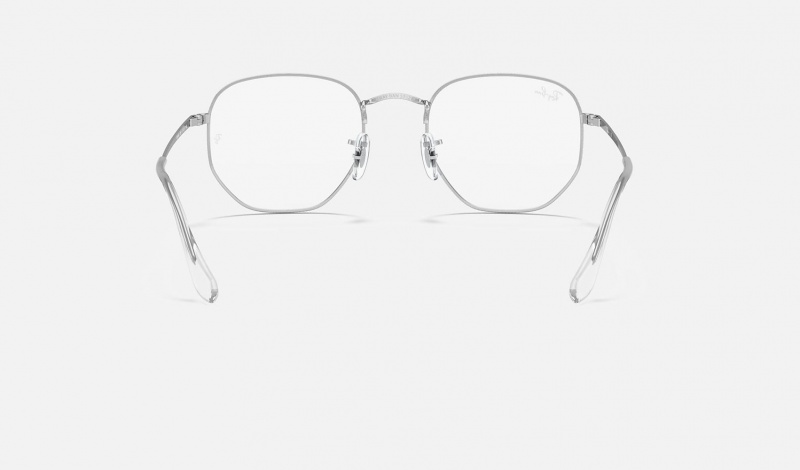 Ray Ban Hexagonal Optics Women's Eyeglasses Silver | 59078-QKBZ