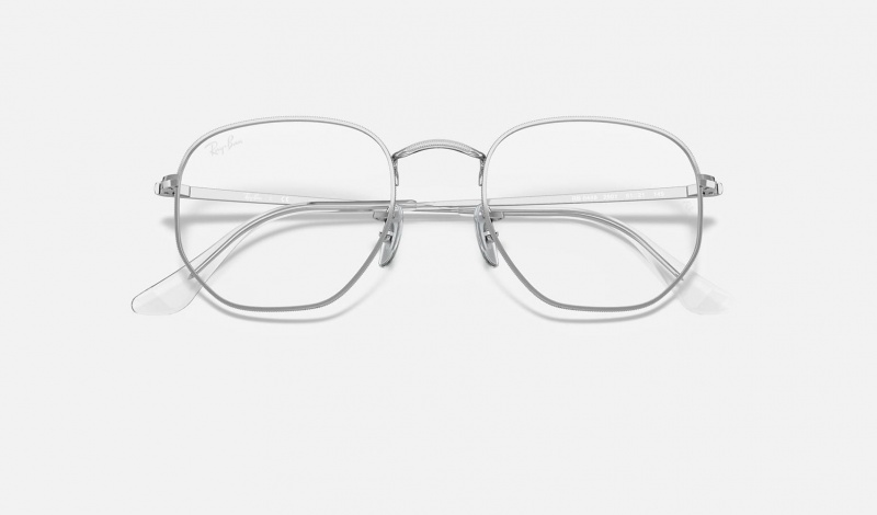 Ray Ban Hexagonal Optics Women's Eyeglasses Silver | 59078-QKBZ