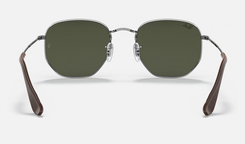 Ray Ban Hexagonal @collection Men's Sunglasses Green | 20857-KAOV