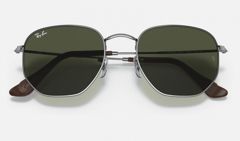 Ray Ban Hexagonal @collection Men's Sunglasses Green | 20857-KAOV