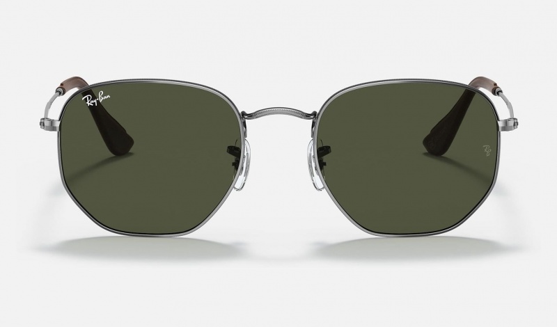 Ray Ban Hexagonal @collection Women's Sunglasses Green | 63725-SDGL