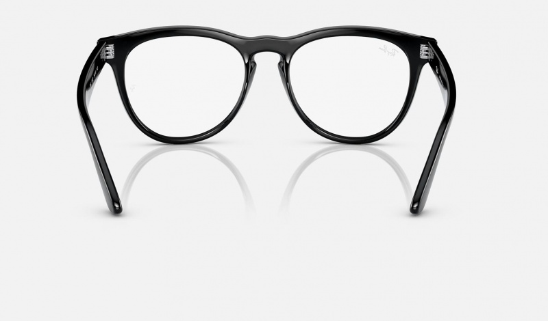 Ray Ban Iris Optics Men's Eyeglasses Black | 71504-YENA