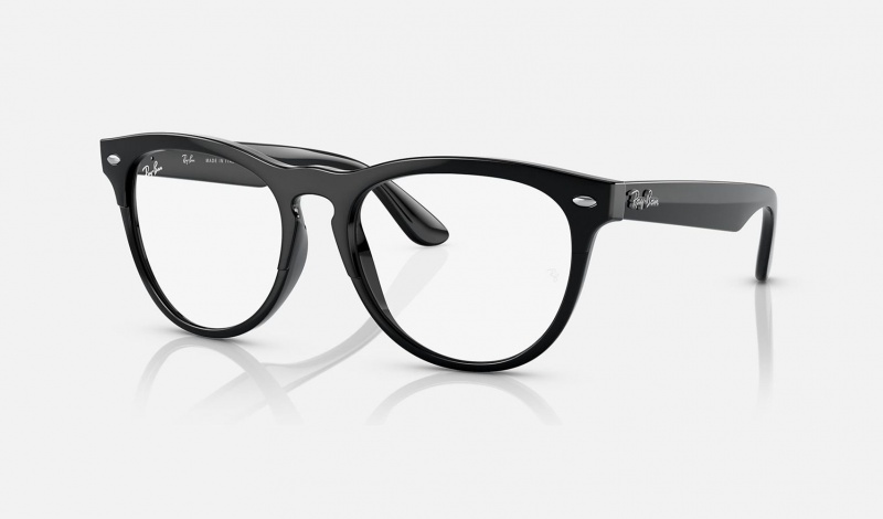 Ray Ban Iris Optics Men\'s Eyeglasses Black | 71504-YENA