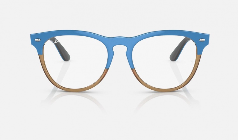 Ray Ban Iris Optics Men's Eyeglasses Blue | 80397-HCAX