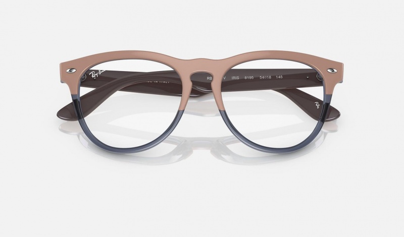 Ray Ban Iris Optics Women's Eyeglasses Beige | 42051-PKHD