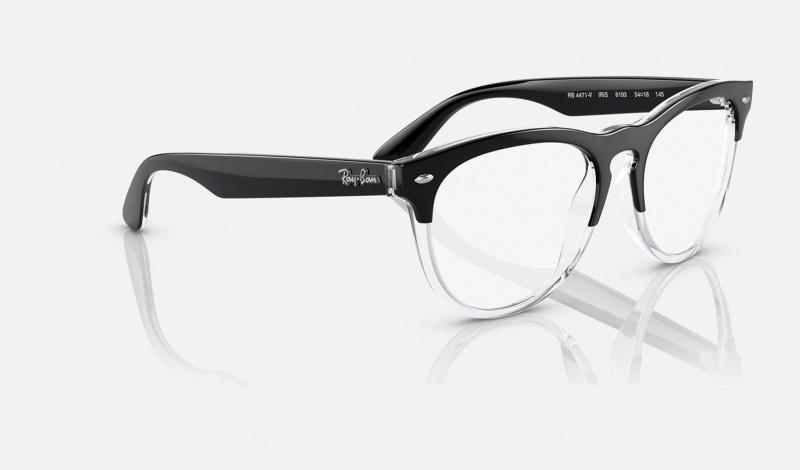 Ray Ban Iris Optics Women's Eyeglasses Black | 94673-PVFX