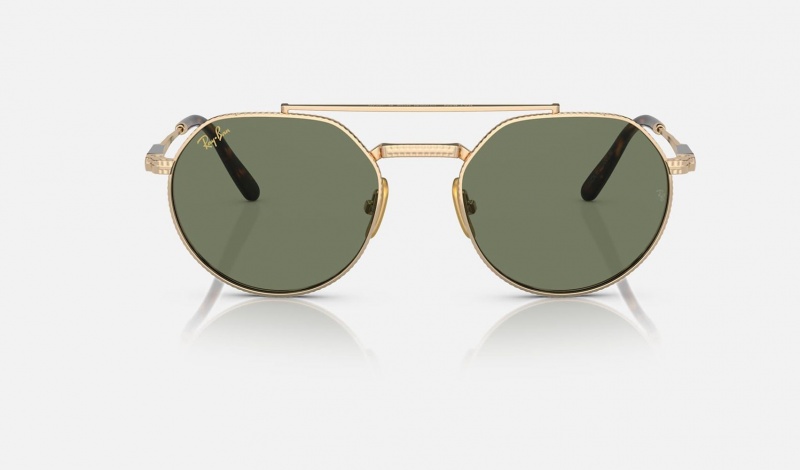 Ray Ban Jack Ii Titanium Men's Sunglasses Green | 83079-QDJL