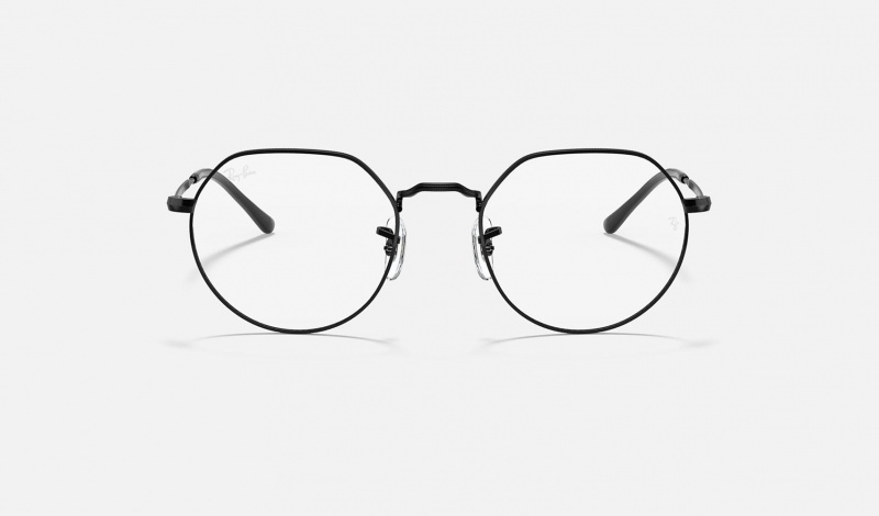 Ray Ban Jack Optics Men's Eyeglasses Black | 61247-CDUT