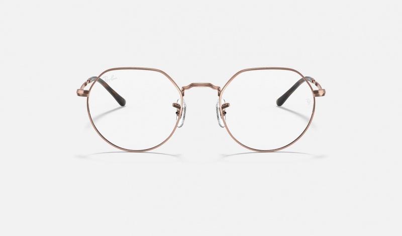 Ray Ban Jack Optics Men's Eyeglasses Copper | 03927-EOBJ