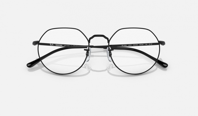 Ray Ban Jack Transitions® Men's Eyeglasses Black | 04612-OFRK