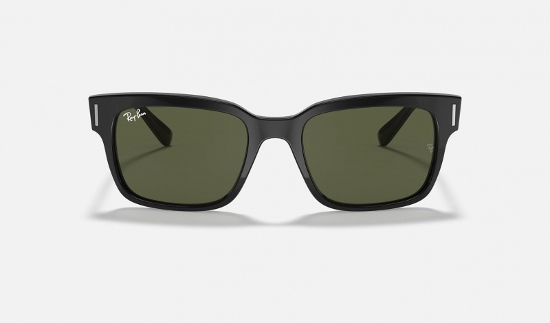 Ray Ban Jeffrey Men's Sunglasses Green | 53649-CLXA