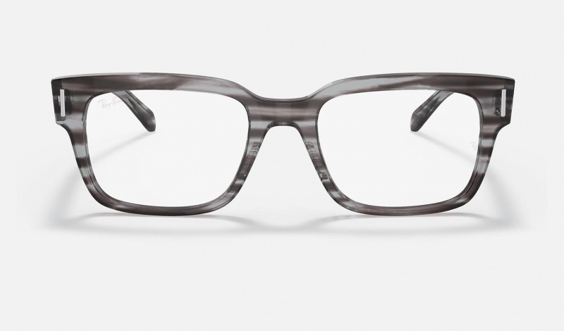 Ray Ban Jeffrey Optics Men's Eyeglasses Grey | 52078-TJWI