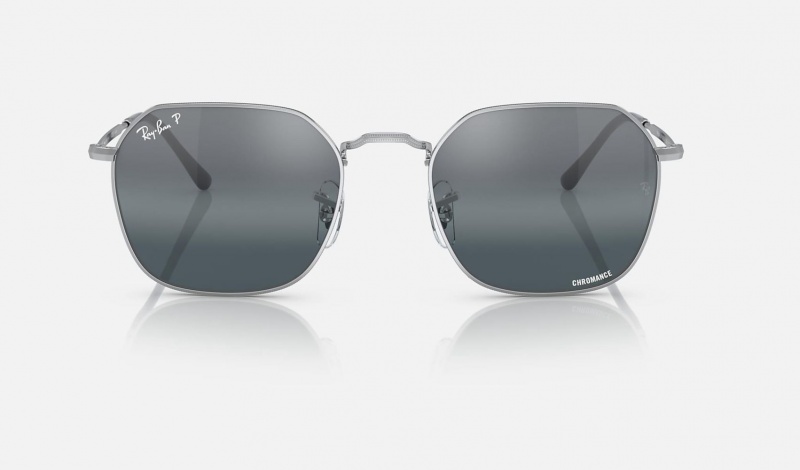 Ray Ban Jim Men's Sunglasses Silver | 39106-FXSD