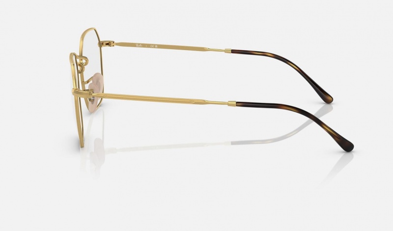 Ray Ban Jim Optics Men's Eyeglasses Gold | 19465-LTQG