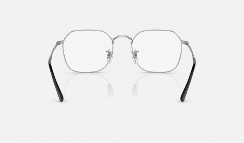 Ray Ban Jim Optics Men's Eyeglasses Silver | 03241-CYGS