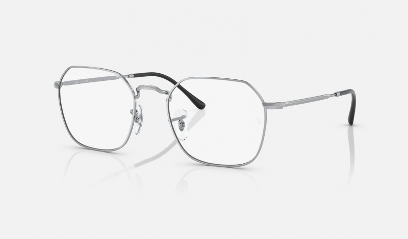 Ray Ban Jim Optics Men\'s Eyeglasses Silver | 03241-CYGS