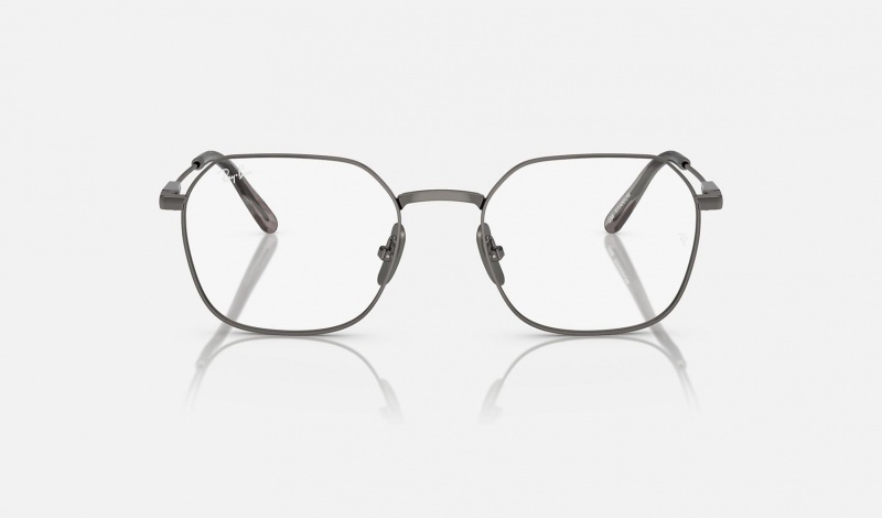 Ray Ban Jim Titanium Optics Women's Eyeglasses Grey | 52810-MSVA