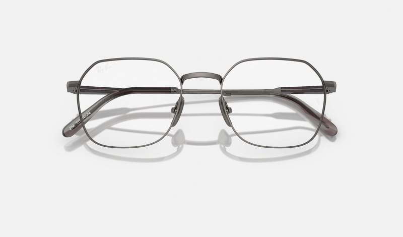 Ray Ban Jim Titanium Optics Women's Eyeglasses Grey | 52810-MSVA