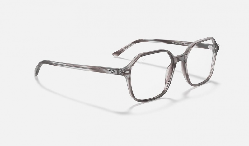 Ray Ban John Optics Men's Eyeglasses Grey | 30124-OLDQ