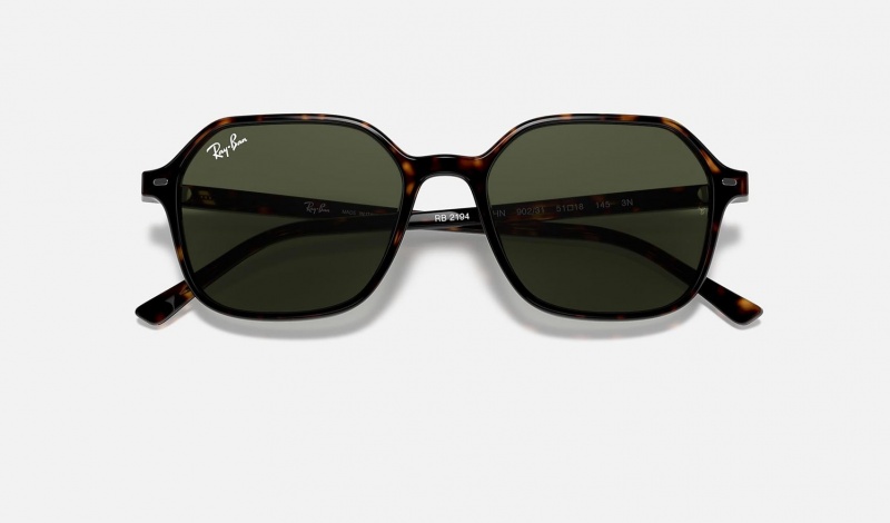 Ray Ban John Women's Sunglasses Green | 73480-NULR