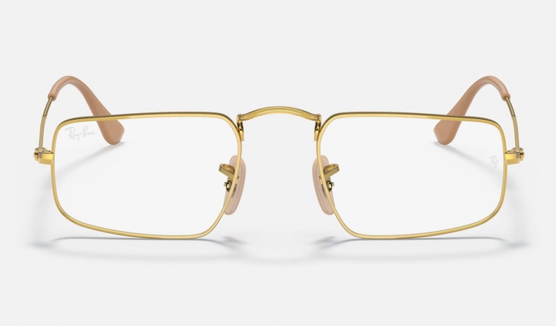 Ray Ban Julie Optics Men's Eyeglasses Gold | 38672-JAIH